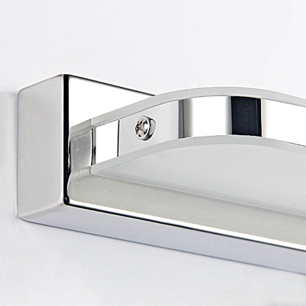 Leigh Moderne Design LED Wandlamp Rechthoekig Acryl Spiegel Zwart/Wit/Chroom/Goud Badkamer