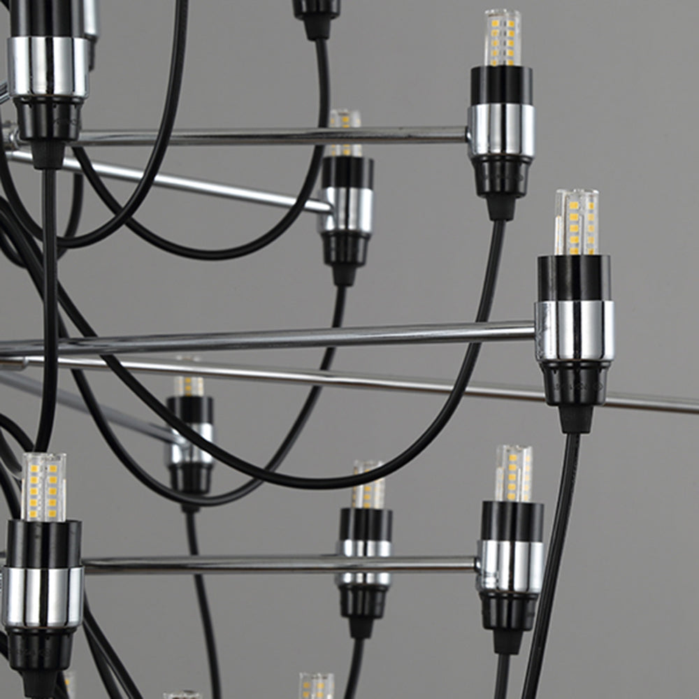 Marcello Retro Design Hanglamp Lineaire Metalen Zwart Eet/Woonkamer