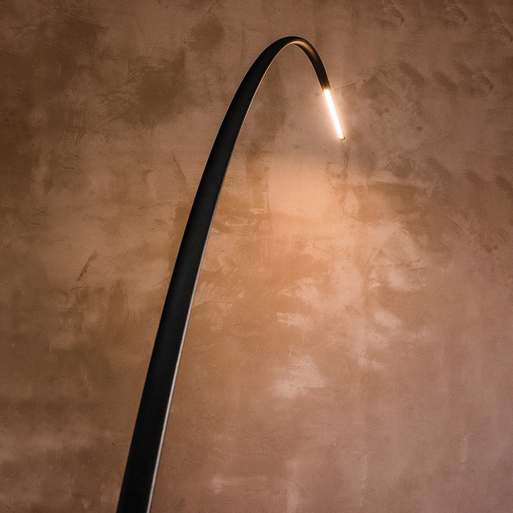 Edge Industriele Moderne LED Vloerlamp Zwart Metaal Slaapkamer