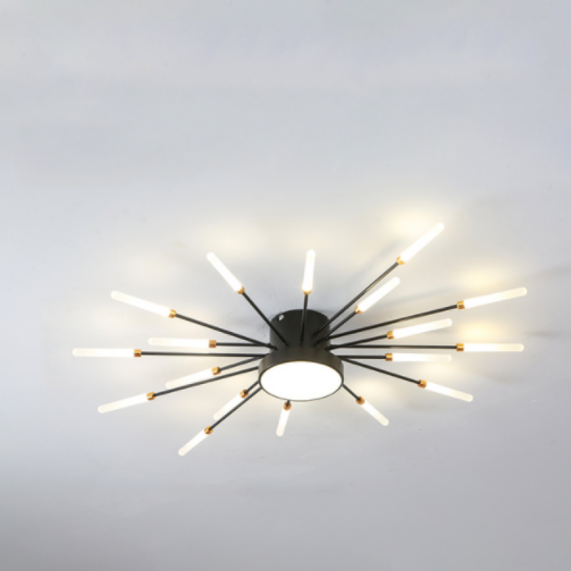 Lowry Moderne Vuurwerk LED Plafondlampen Zwart Goud Woonkamer