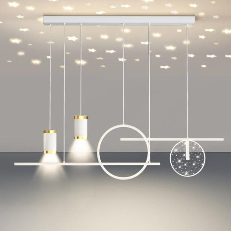 Madina Moderne Bescheiden Luxe LED Hanglampen Zwart/Wit/Goud Metaal Eetkamer