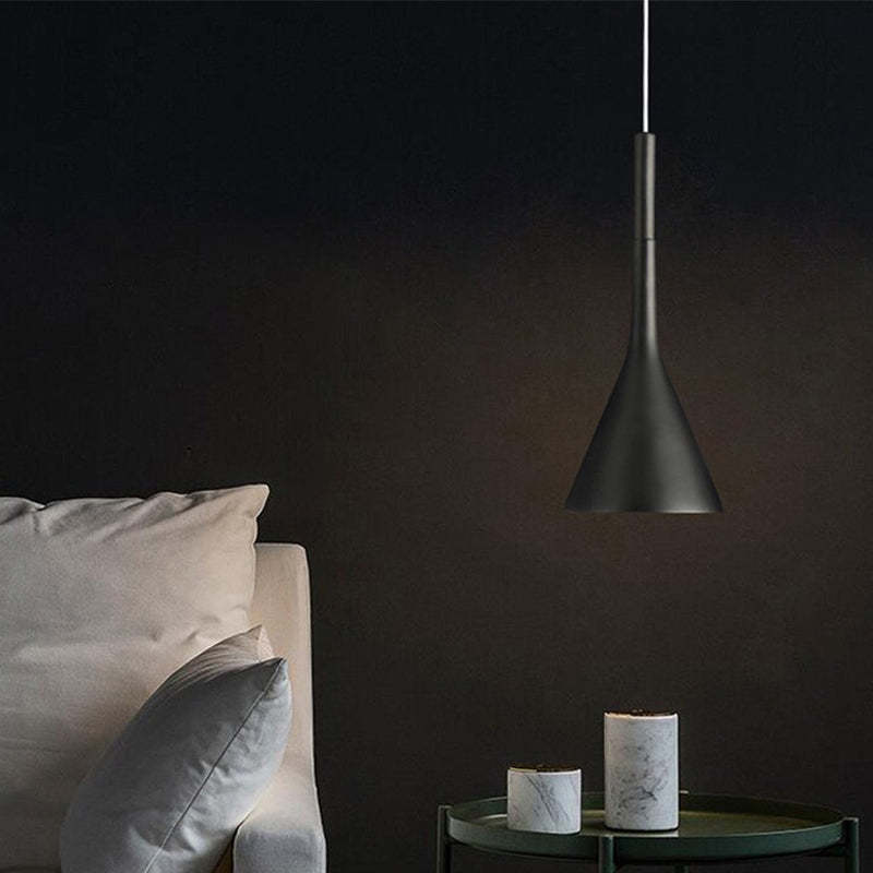 Morandi Moderne Driehoek Hanglampen Zwart Wit Geel Woonkamer