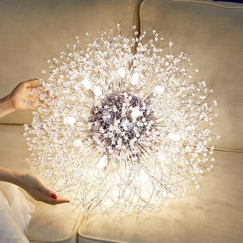 Lili Elegante Paardenbloem Hanglampen Goud Chroom Metaal Slaapkamer