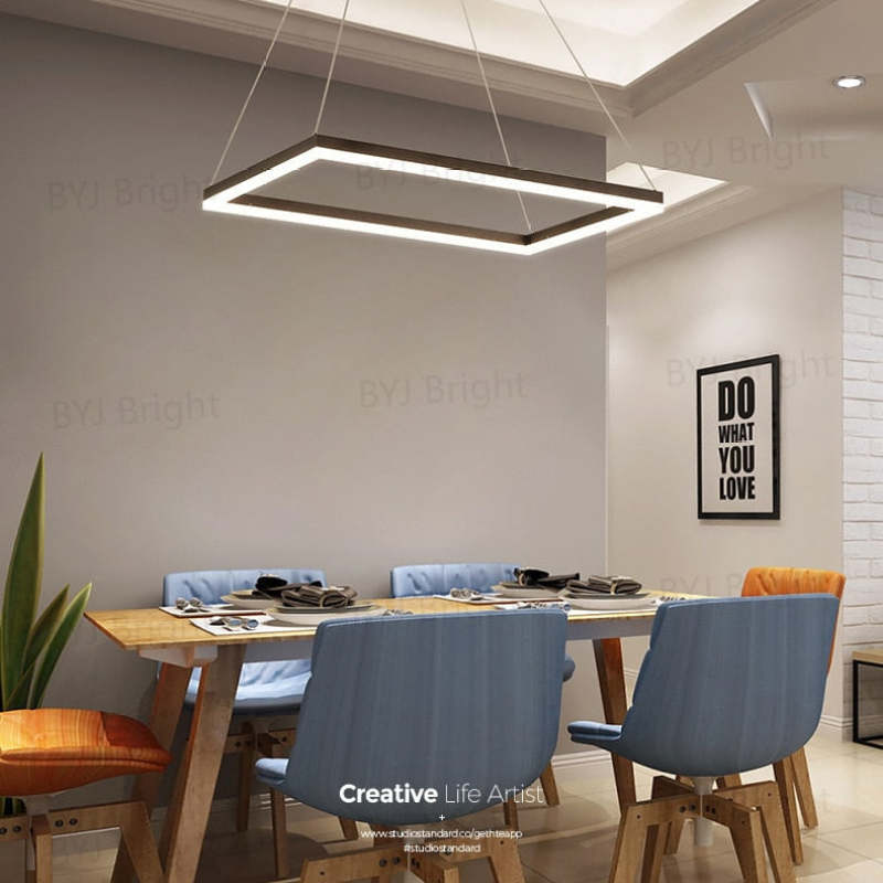 Orsini Design LED Hanglampen Zwart Wit Metaal Eetkamer Slaapkamer