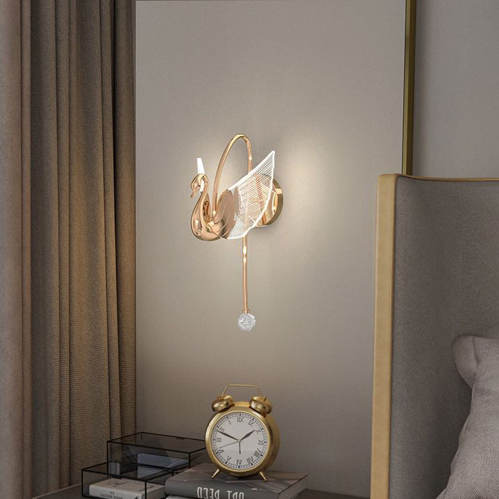 Kady Art Design LED Wandlamp Goud Metaal Eetkamer Slaapkamer