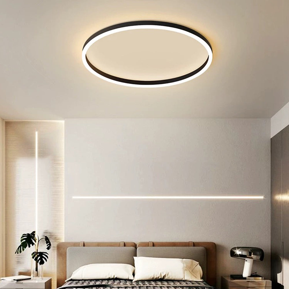 Alonza Morderne LED Plafondlamp Metaal Zwart/Wit/Goud Slaap/Eet/Woonkamer