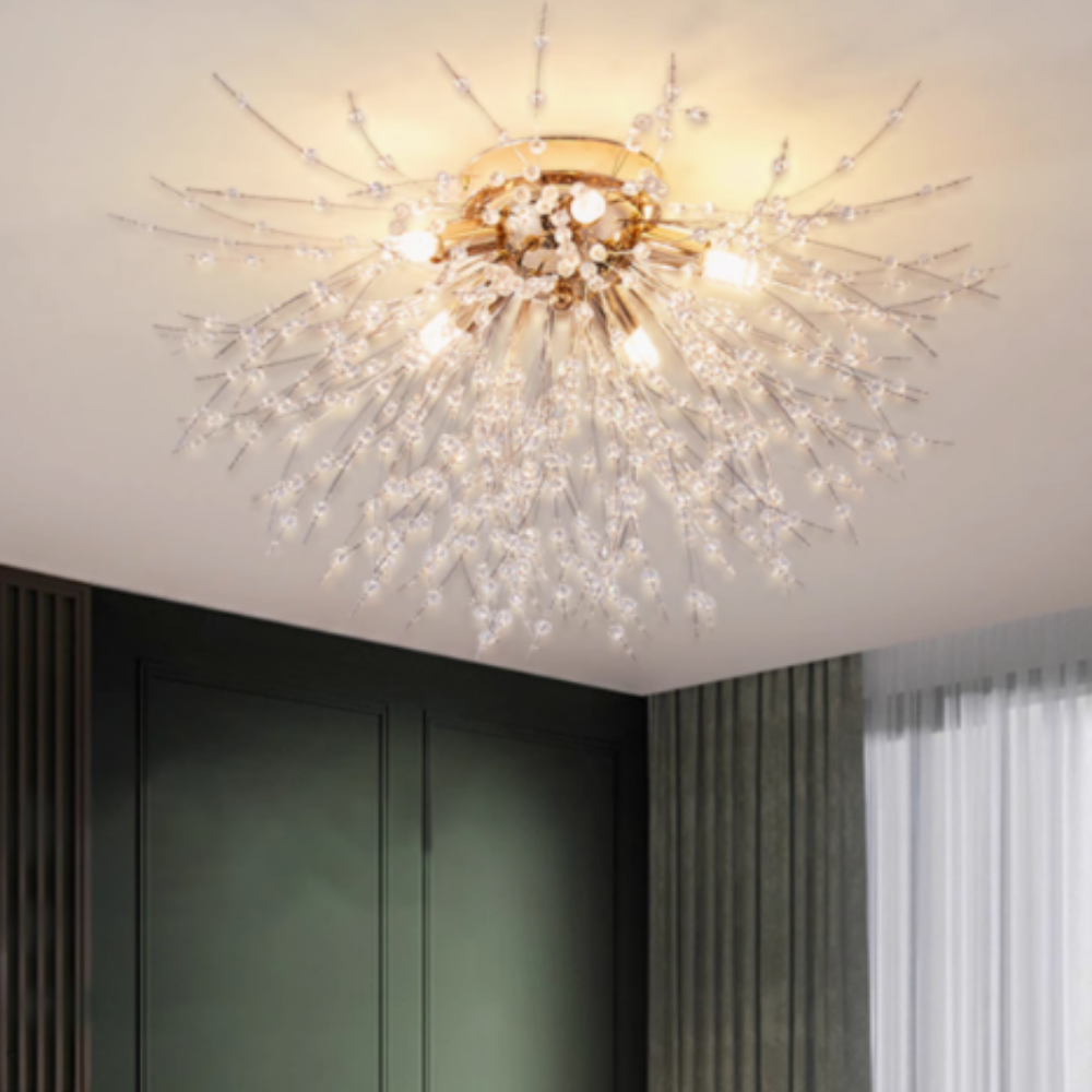 Lili Design LED Hanglampen Wit Gouden Metaal Woonkamer Eetkamer