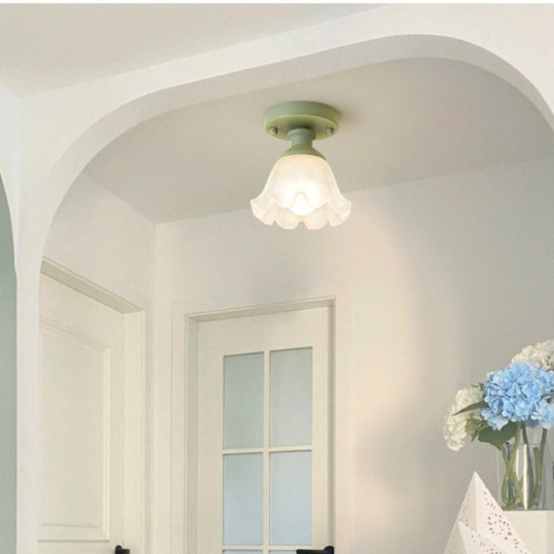 Carina Comfort Eenvoud Schattig LED Plafondlamp Metaal Glas Slaapkamer