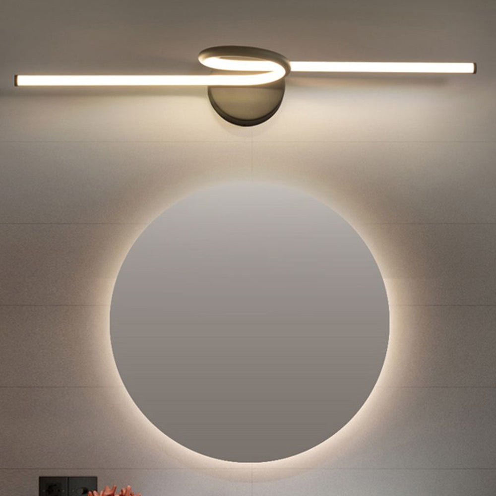 Leigh Badkamer Wandlamp Zwart Wit Metaal Silicagel Woonkamer Slaapkamer