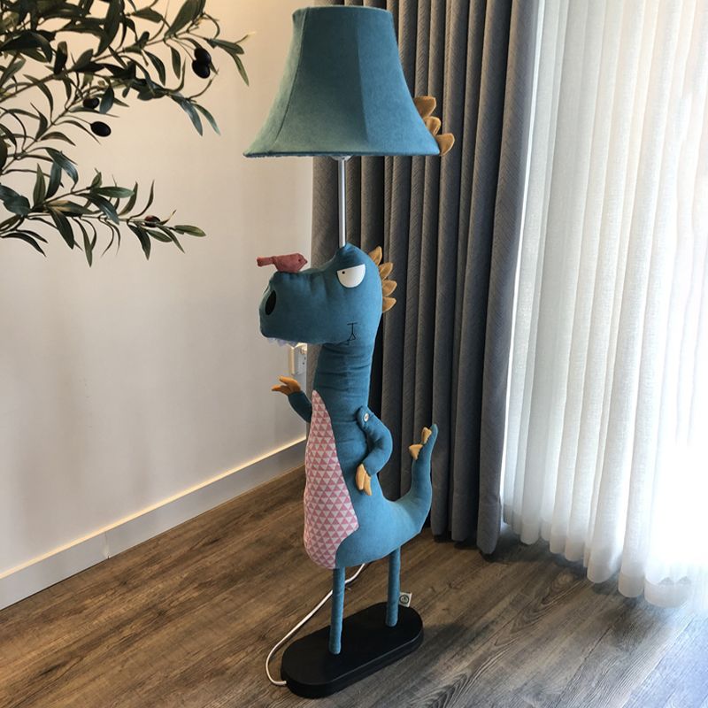Minori Moderne Design LED Dinosaurus Vloerlamp Metaal/Stof Slaapkamer/Woonkamer