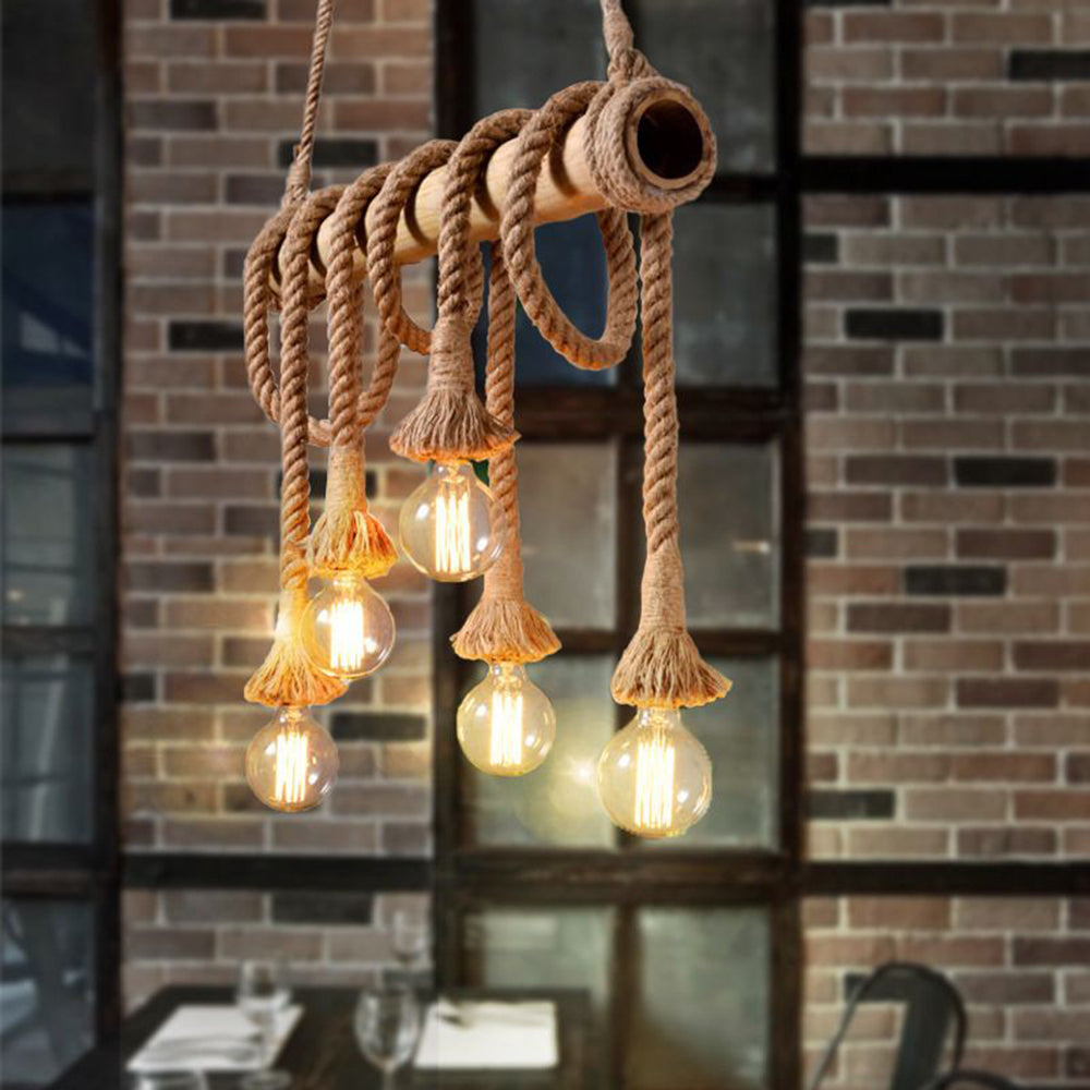 Valerio Vintage Hanglampen Hout Metaal Slaapkamer Woonkamer Eetkamer