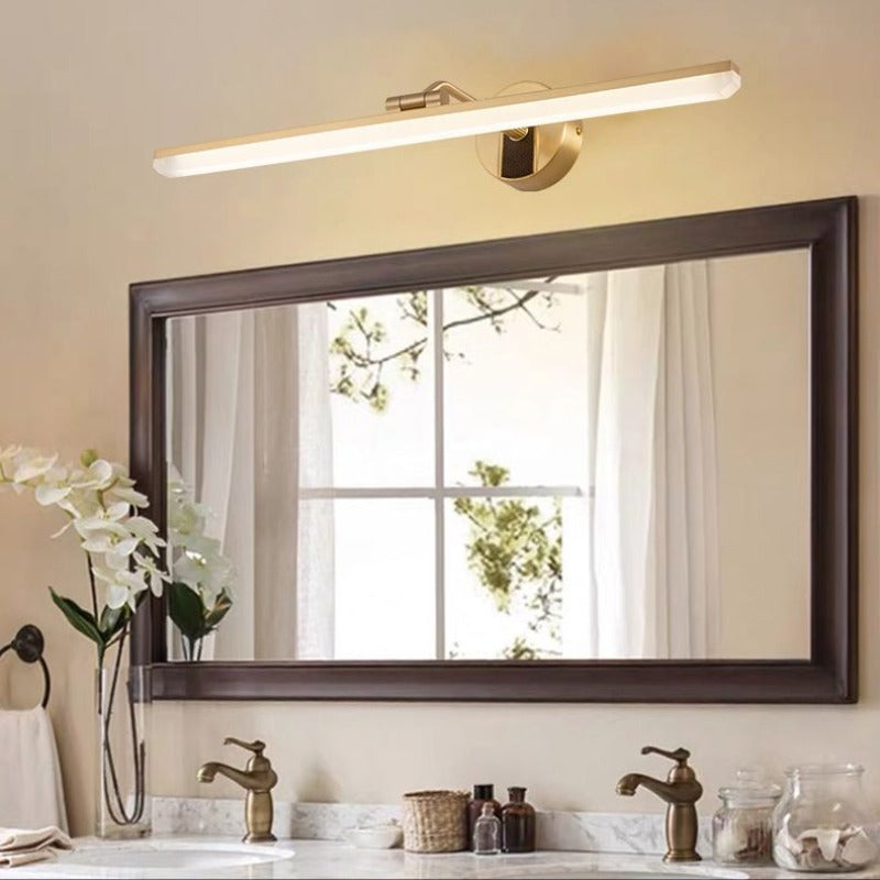 Leigh Moderne Lineair LED Wandlamp Metaal/Acryl Zwart/Messing Slaap/Woon/Badkamer