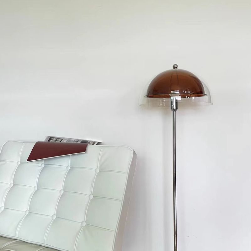 Levy Modern Bruin Glas Metaal LED Vloerlampen Slaapkamer Woonkamer