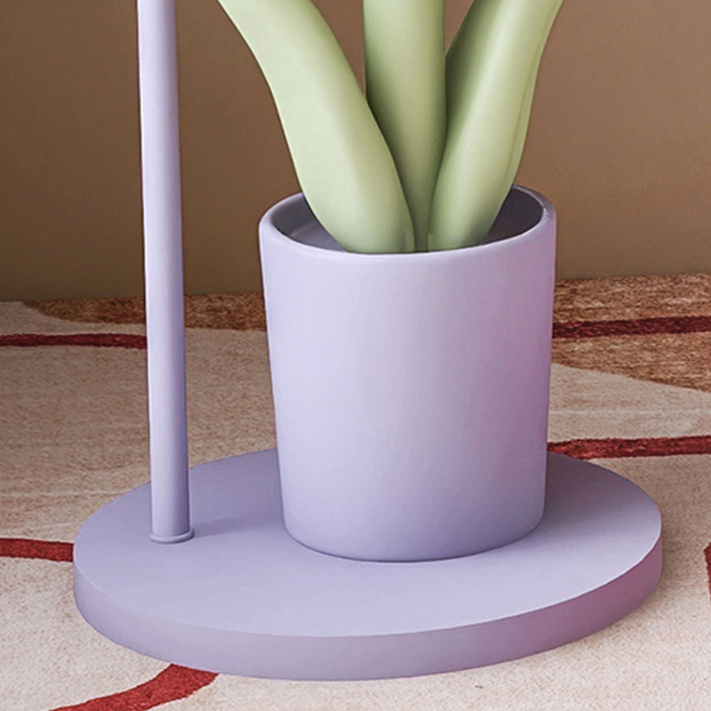 Lily Ronde LED Vloerlamp Geel Metaal Studeerkamer Slaapkamer