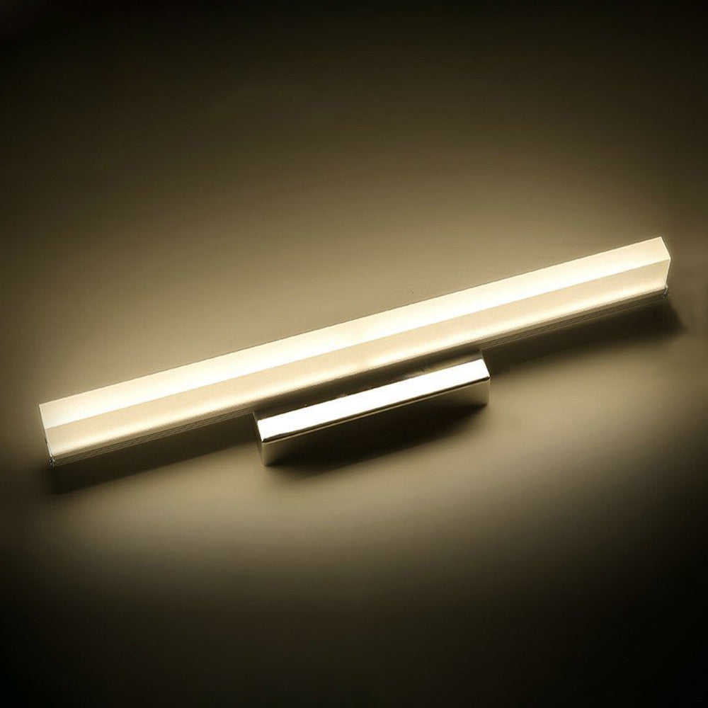 Leigh Basis Rechthoekig Wandlamp Zilver Metaal/Acryl Bad/Slaapkamer