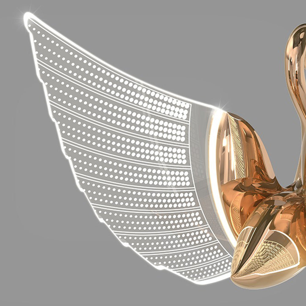 Kady Art Moderne LED Hanglamp Goud Roségoud Metaal Acryl Eetkamer
