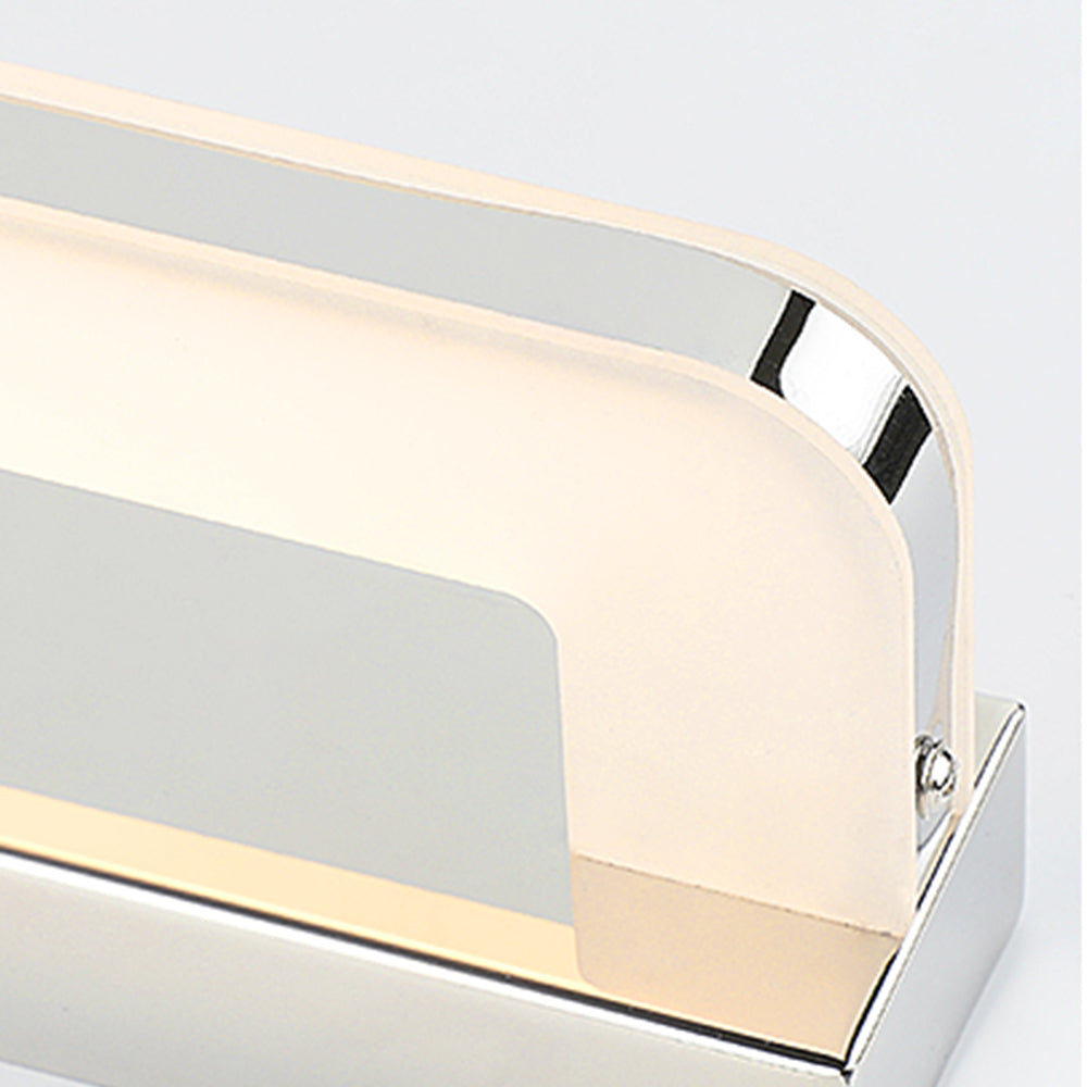 Leigh Nordic Spiegel Front Vanity Wandlamp Zwart Chrome Metaal Slaapkamer Badkamer