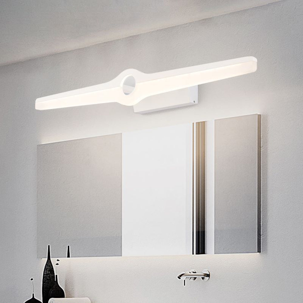 Leigh Moderne Decoratieve Wandlamp Zwart/Wit Metaal Acryl Badkamer