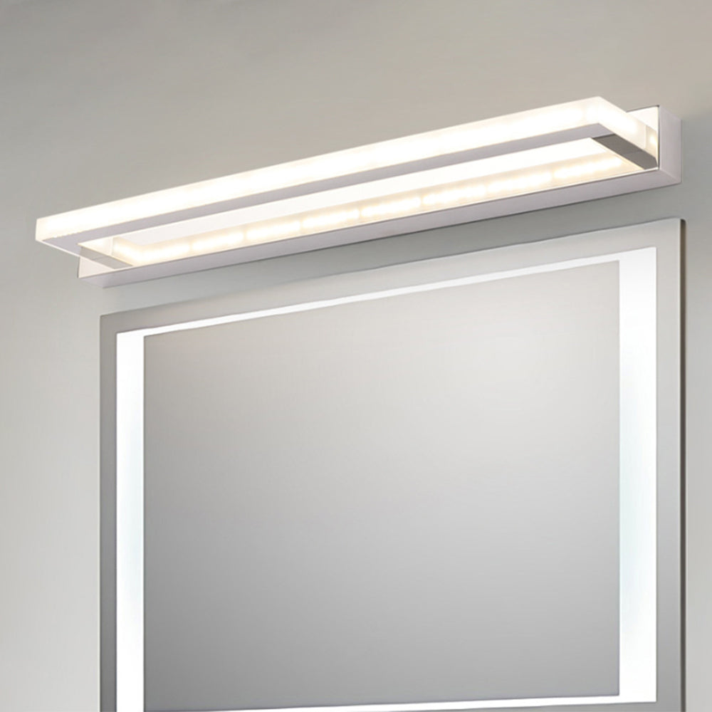 Leigh Moderne Rechthoekige LED Wandlamp Wit Metaal/Acryl Slaapkamer