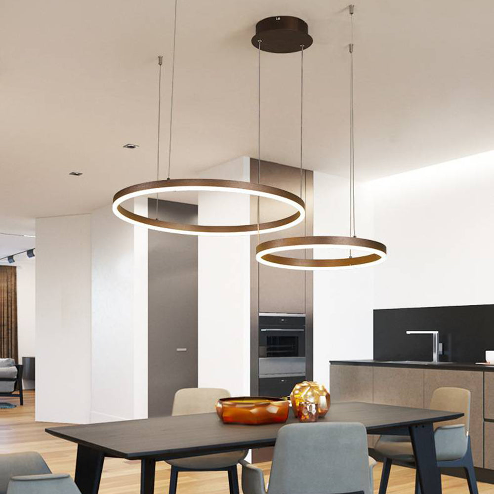 Alonza Moderne Grote Hanglampen Wit Metaal Slaapkamer Woonkamer Tir-Cirkel