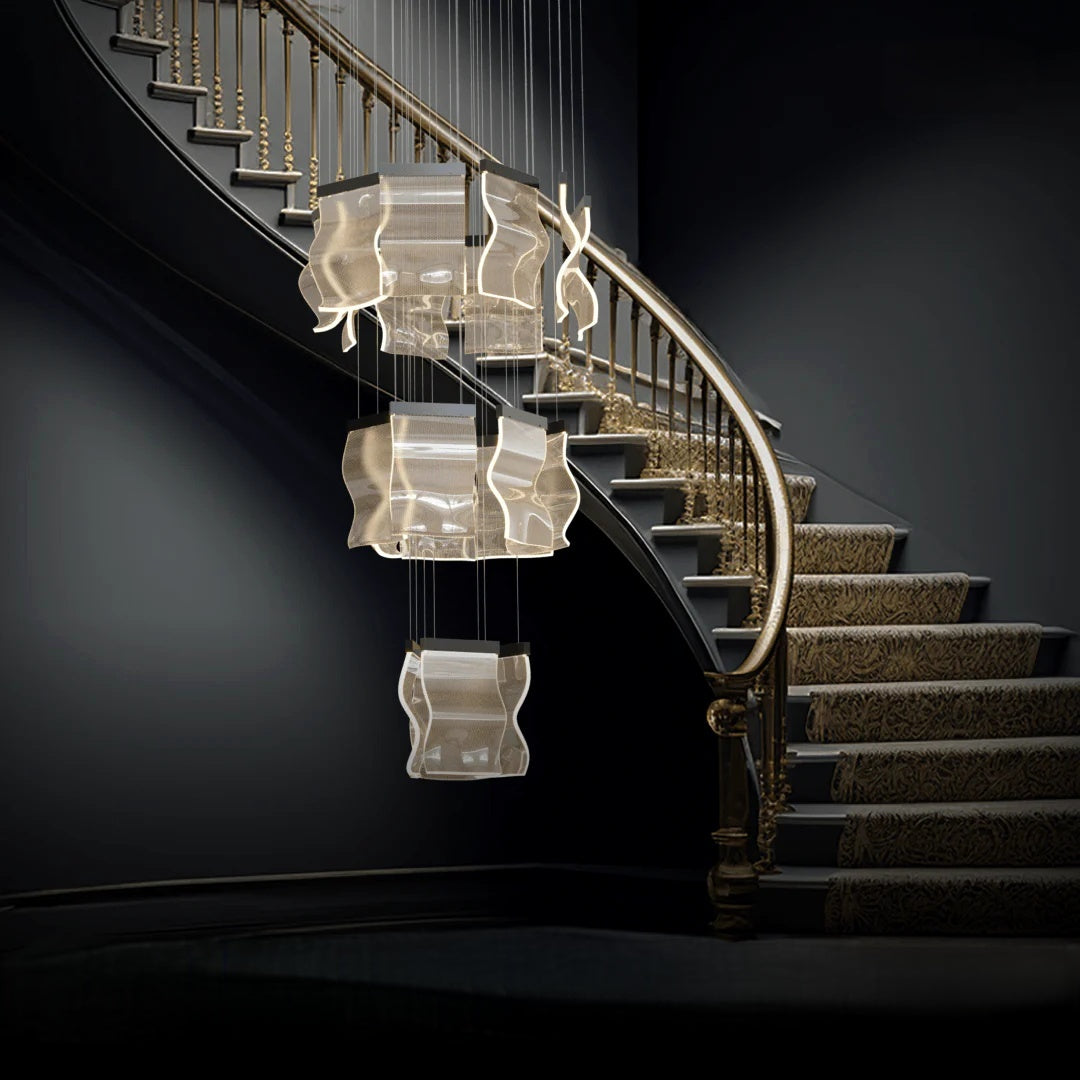 Marilyn Industrial LED Kroonluchters Wit Glas Metaal Woonkamer
