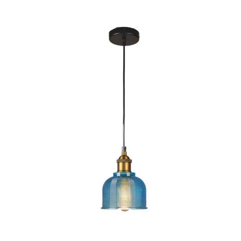 Morandi Retro Art Deco Hanglampen Rood Blauw Amber Woonkamer