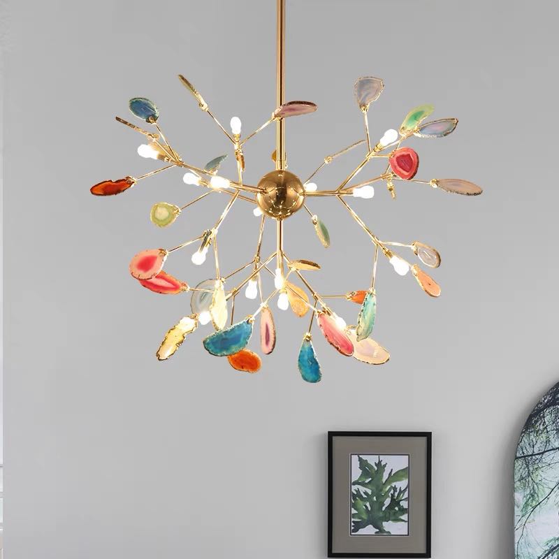 Javon Nordic Agaat Creatieve Kleurrijke Kroonluchter Slaapkamer/Woonkamer