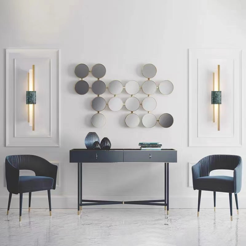 Sebastian Modern LED Wandlamp Wit Gouden Metaal Woonkamer Slaapkamer