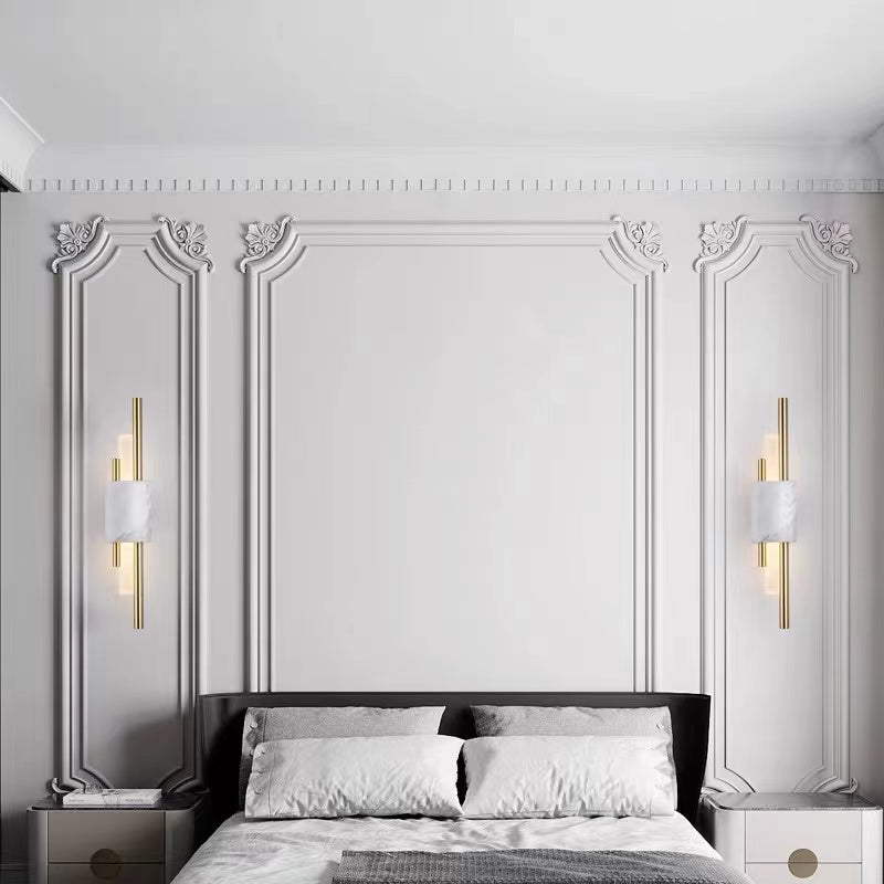 Sebastian Modern LED Wandlamp Wit Gouden Metaal Woonkamer Slaapkamer