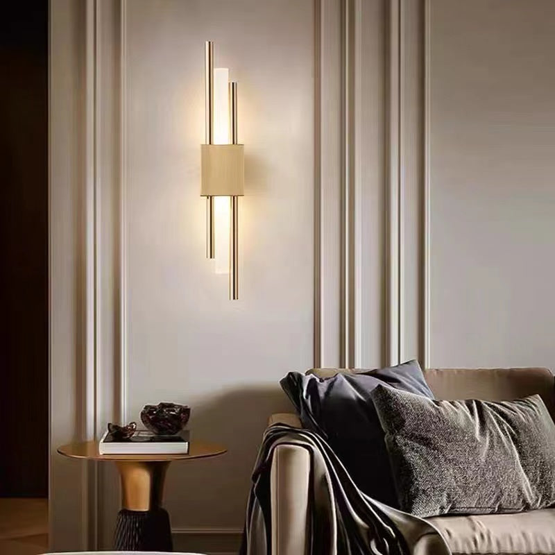 Sebastian Modern LED Wandlamp Wit Gouden Metaal Woonkamer Slaapkamer