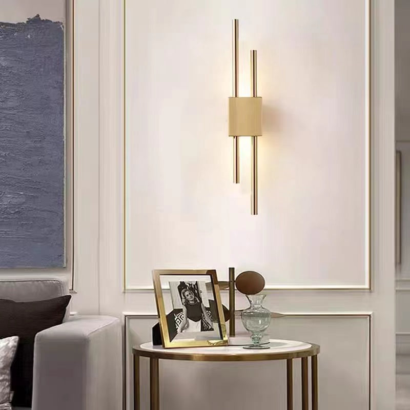 Sebastian Modern LED Wandlamp Wit Gouden Metaal Woonkamer Slaapkamer