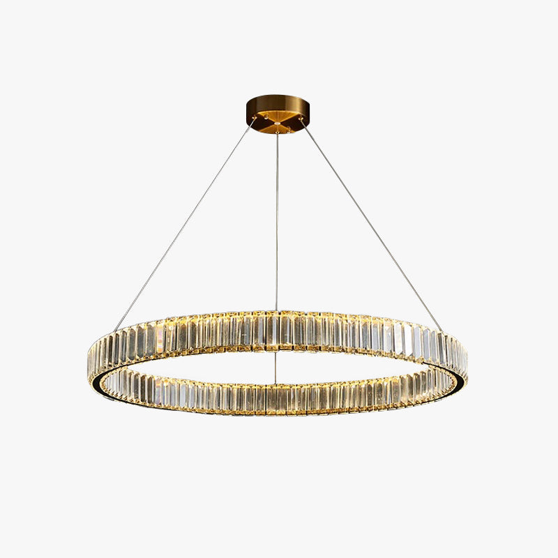 Marilyn Moderne Ronde LED Hanglamp Metaal/Kristal Goud Slaapkamer/Woonkamer/Eetkamer
