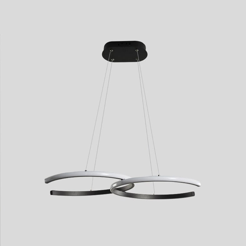 Louise Moderne Design LED Hanglampen Zwart Wit Metal Silica Gel