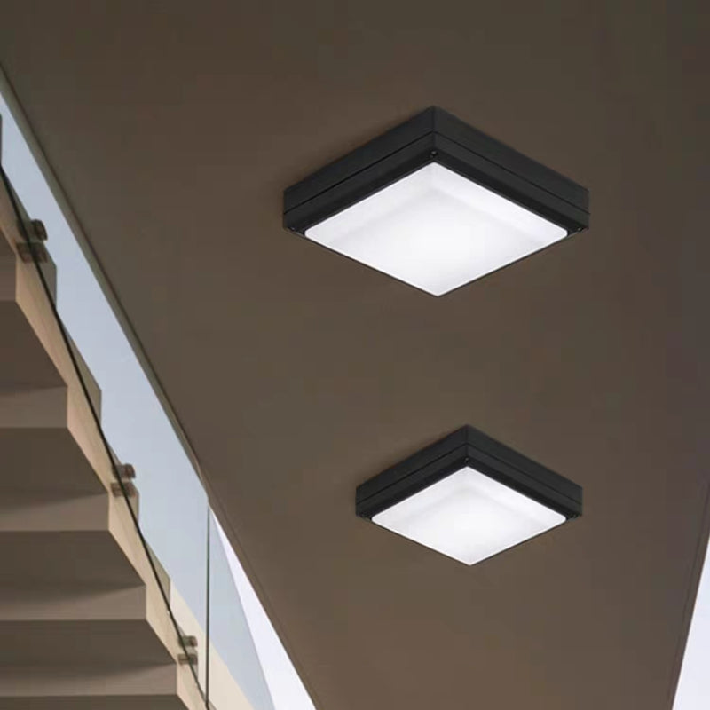 Orr Modern Rond Rrote LED Plafondlampen Witte Metal Woonkamer