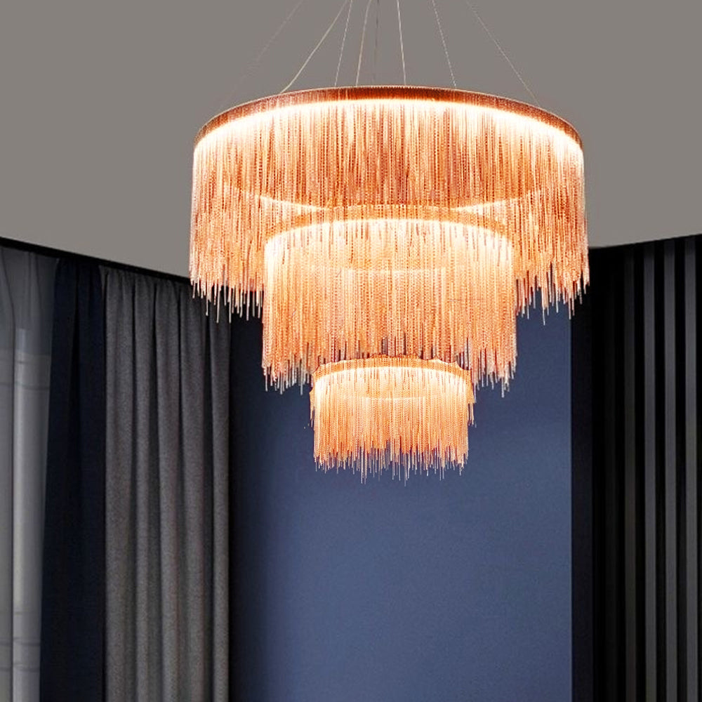 Marilyn Design Grote LED Hanglamp Zwart Wit Gouden Metaal Woonkamer