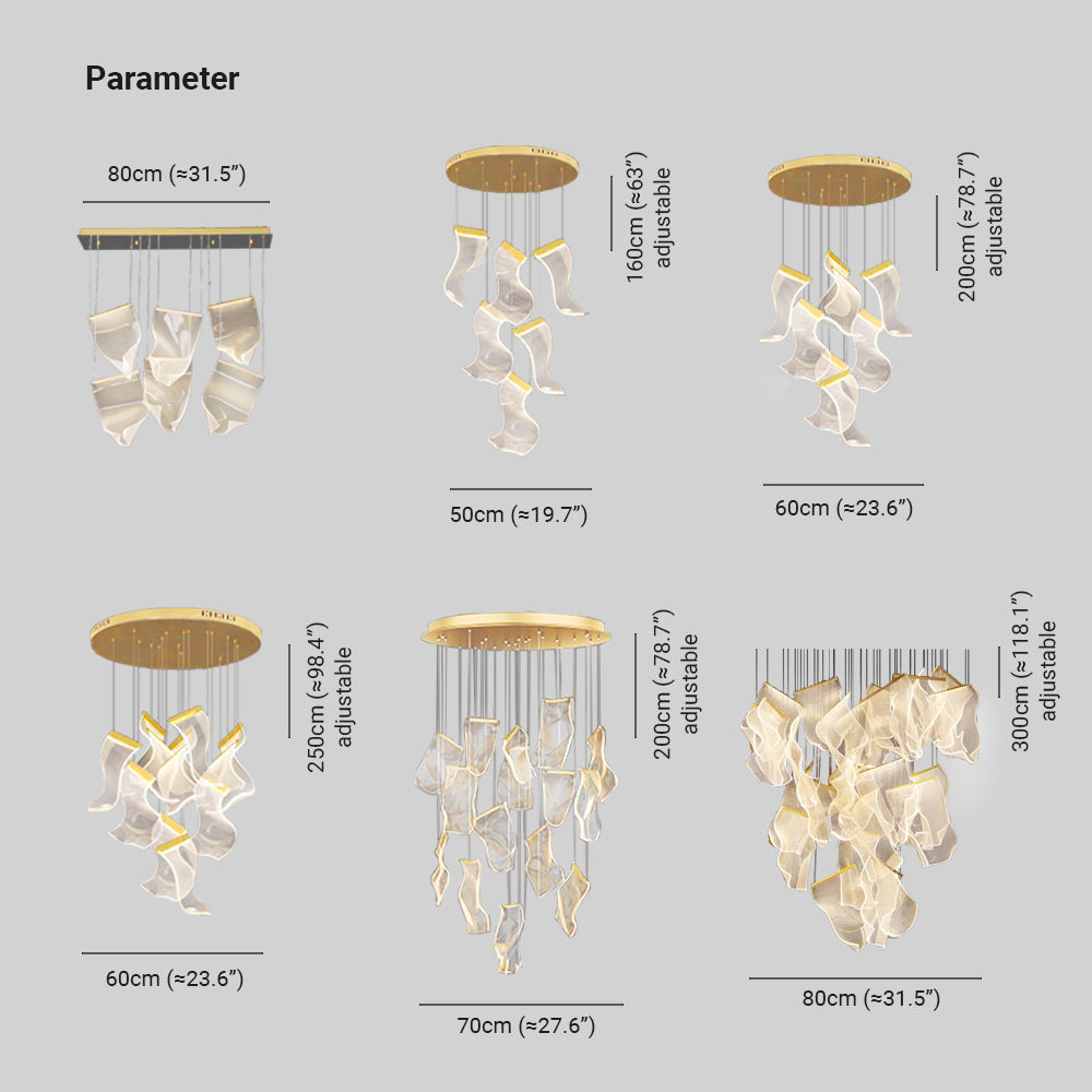 Marylin Retro LED Kroonluchter Ronde Metaal Slaapkamer Woonkamer