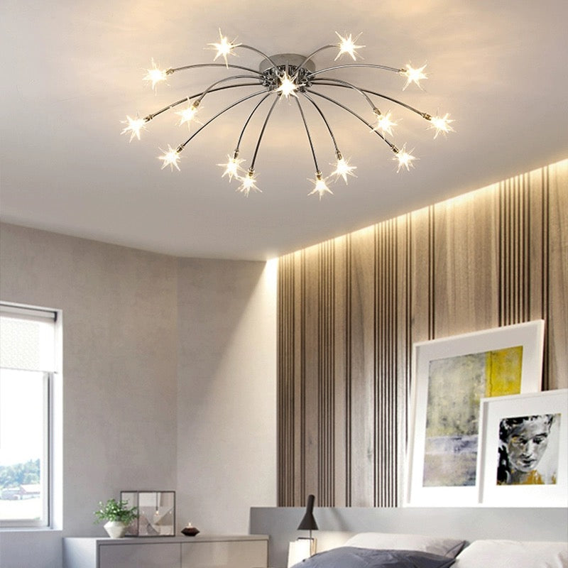 Madina Moderne Design LED Plafondlamp Metaal Glas Woonkamer Keuken