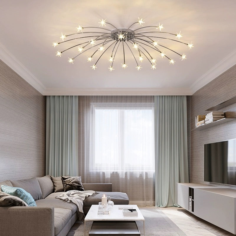 Madina Moderne Design LED Plafondlamp Metaal Glas Woonkamer Keuken