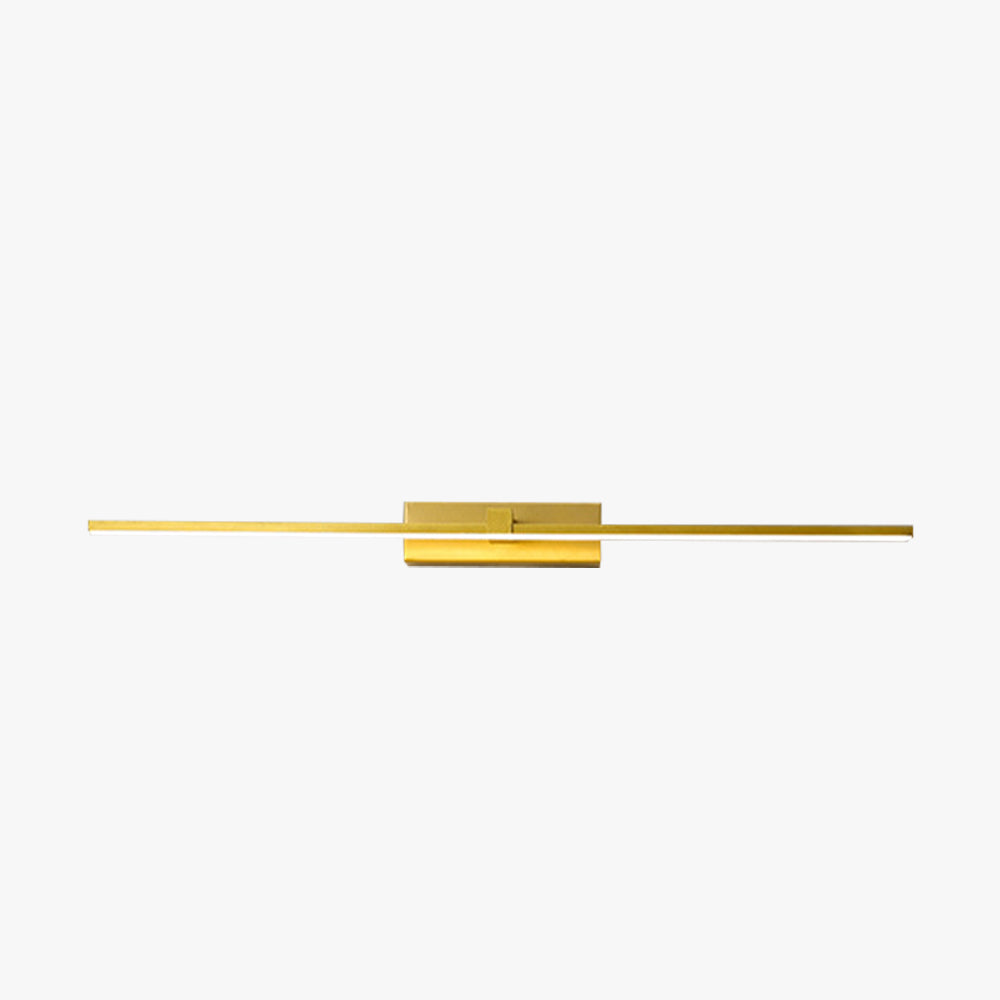 Leigh Moderne Linear Wandlamp Goud Metaal Badkamer Slaapkamer