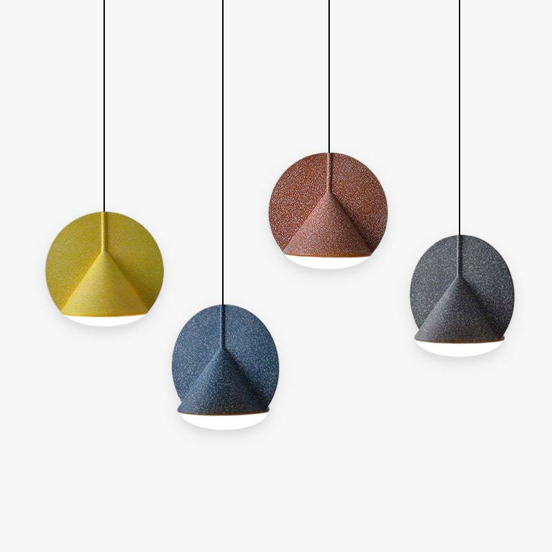 Morandi Art Design Hanglamp Grijs Blauw Geel Woonkamer Slaapkamer