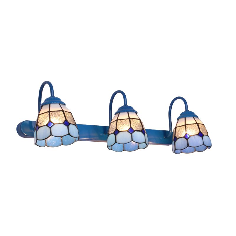 Sirena Vintage Bloemvormige Slaapkamer Wandlampen Metaal Glas