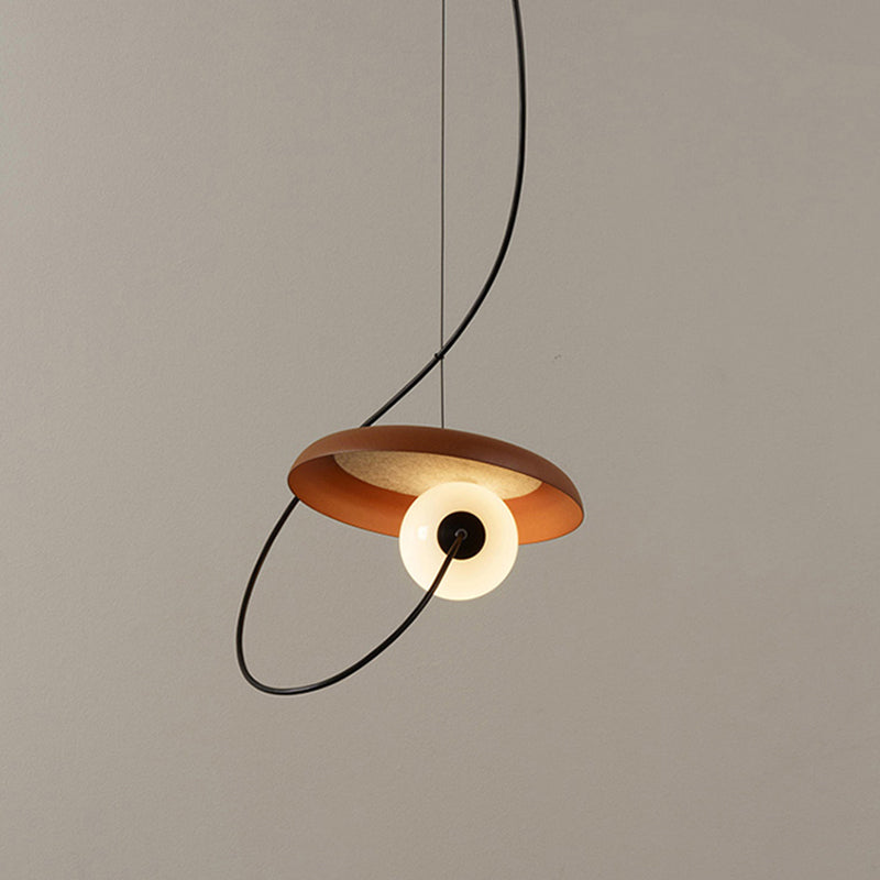 Elio Stijlvolle Art Deco Hanglampen Zwart/Wit/Koper Slaap/Woonkamer