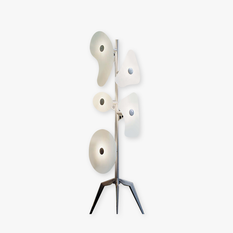 Morandi Moderne LED Vloerlampen Wit Hars Metaal Eetkamer Woonkamer