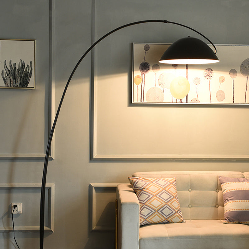 Elio Ronde Moderne LED Vloerlampen Zwart Metaal Eetkamer Slaapkamer