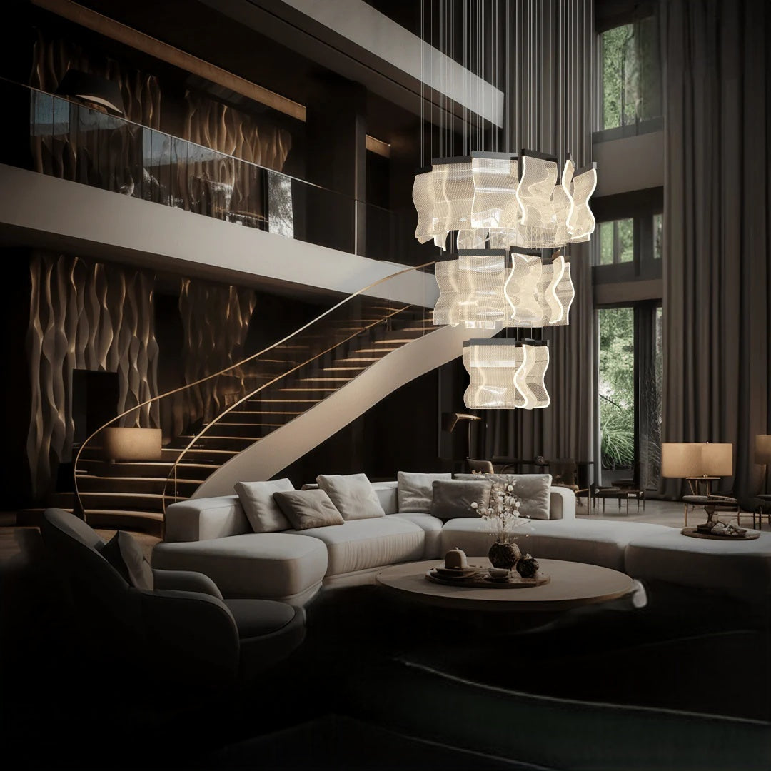 Marilyn Industrial LED Kroonluchters Wit Glas Metaal Woonkamer