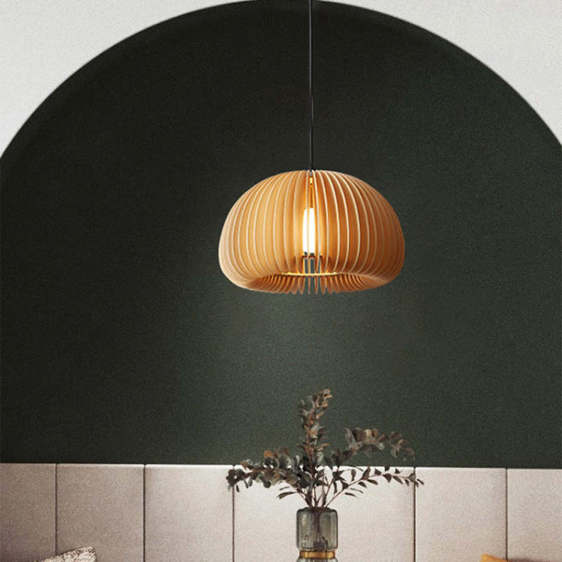 Ozawa Moderne Design Ronde LED Hanglamp Hout Woonkamer Keuken