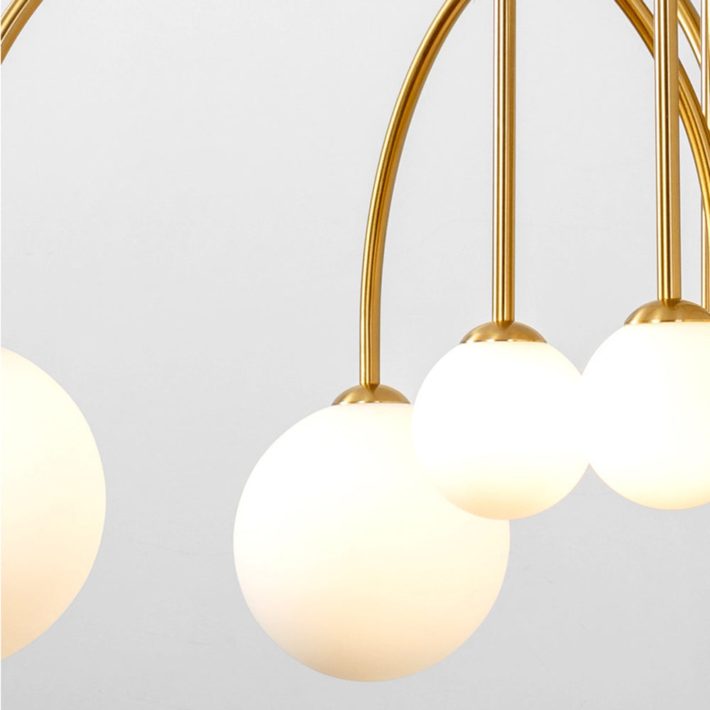 Elio Moderne Met Dubbele Laag Glas Wit/Zwarte Hanglamp, Woonk/Eetk/ Slaapkamer