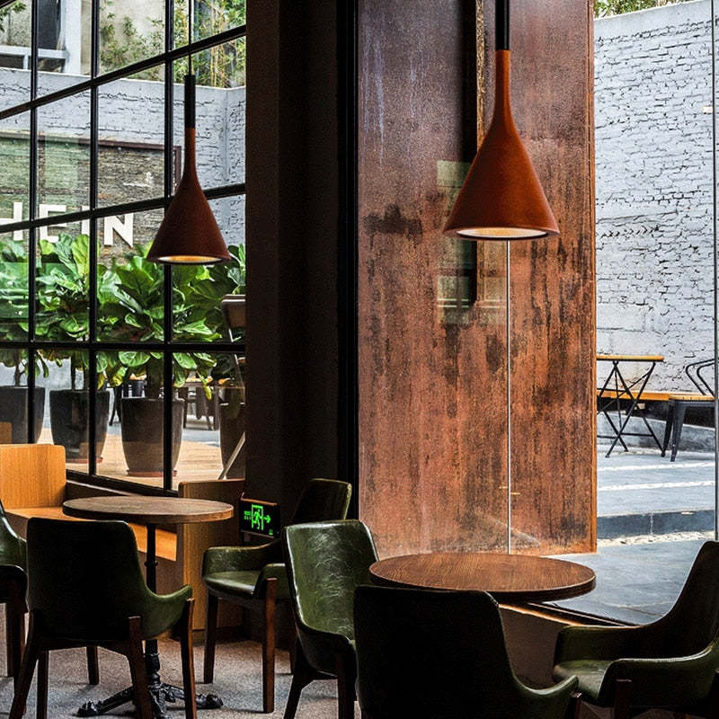 Morandi Moderne Driehoek Hanglampen Zwart Wit Geel Woonkamer
