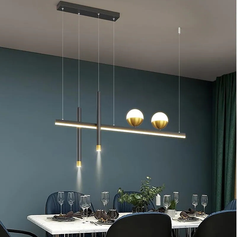 Madina Industrie LED Hanglampen Zwart Metaal Eetkamer Woonkamer