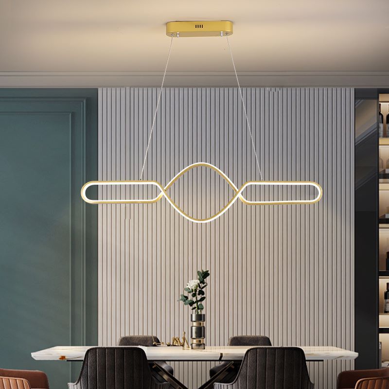 Orsini Scandinavische Geometrische Metalen Kruislineaire Hanglamp